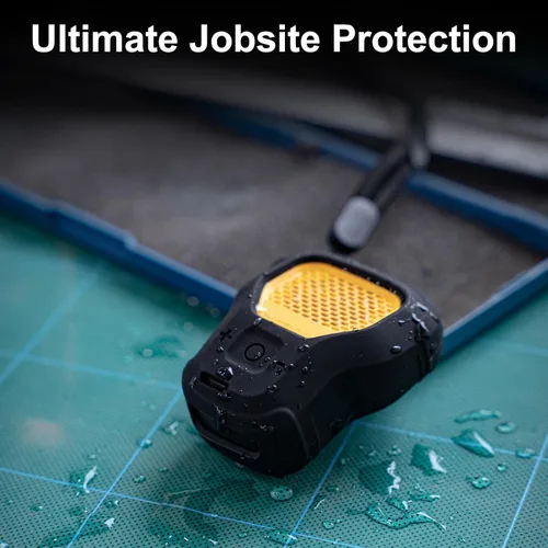 Miniatura 4 de CYBERGUYS Funda de Silicona para Altavoz Bluetooth Portátil DEWALT, Cubierta Protectora Duradera a Prueba de Golpes Antideslizante para Mini Altavoz