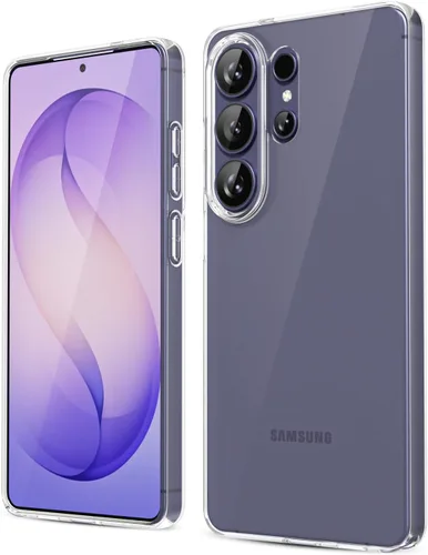 Miniatura 225 de oakxco Funda para teléfono Samsung Galaxy S21 Ultra con agarre de silicona líquida, bonita funda delgada y delgada de goma suave de TPU lisa