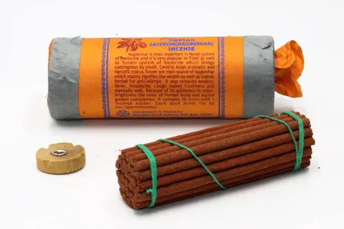 Incienso de azafrán tibetano antiguo (Nagkeshar), para meditación, yoga, oración, medicina aromática, alivio del estrés, calma
