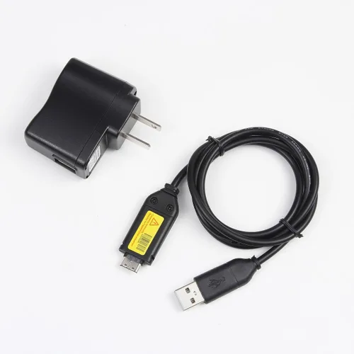 Miniatura 4 de MaxLLTo Cable cargador de batería adaptador de corriente alterna 1A USB para cámara Samsung P1000 P800 SH100