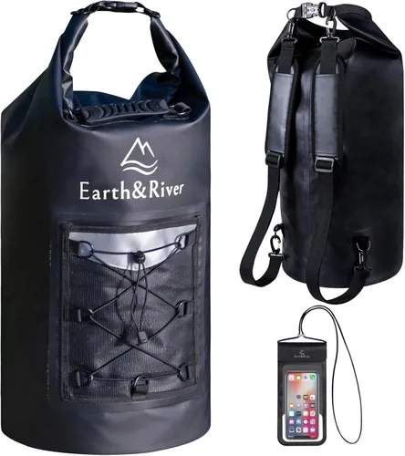 Miniatura 13 de EARTH&RIVER Mochila seca impermeable de alta calidad, extra gruesa, protección para todas las actividades acuáticas y campamentos, bolsa seca ligera