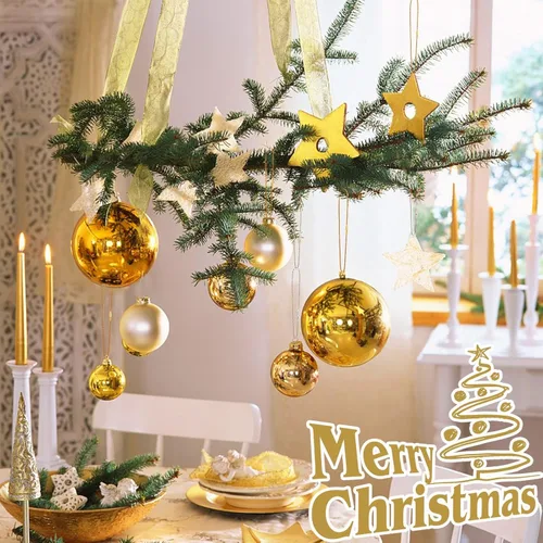 Miniatura 7 de JUNEBRUSHS 600 ganchos para adornos de Navidad, ganchos para adornos con cuerda de adorno a presión para árbol de Navidad, fiestas, decoraciones Oro