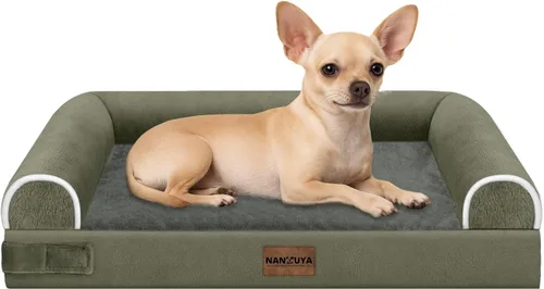Miniatura 106 de Cama ortopédica lavable para perros medianos y grandes: cama con cojines de apoyo para perros medianos y grandes, cama impermeable de espuma tipo