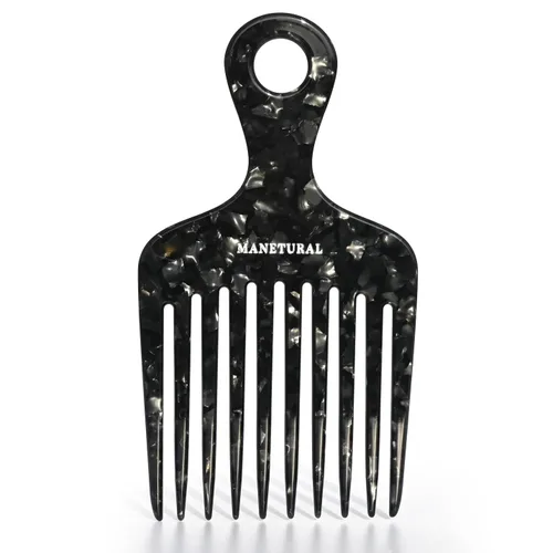Miniatura 11 de 14MX púas de cabello para mujeres, púas de cabello para cabello rizado, peine de dientes anchos para rizos, púa afro, peine de acetato de 5.5