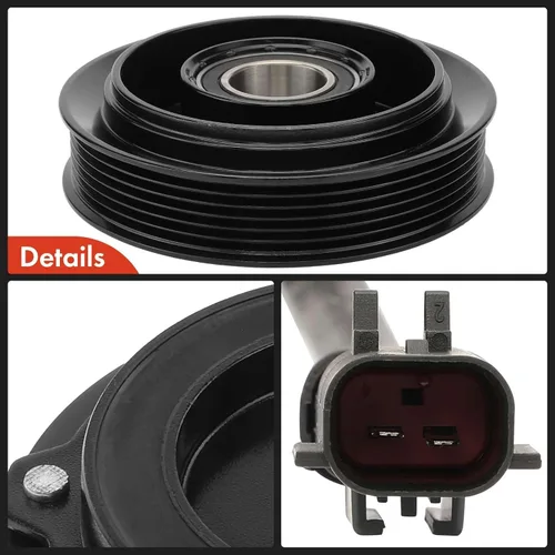 Miniatura 7 de A-Premium Kit de embrague de compresor de CA 2001-2007 compatible con Dodge Grand Caravan, Chrysler Town & Country, 2001-2003 Voyager, 3.3L 3.8L