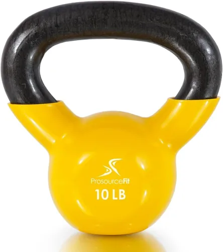 Miniatura 9 de ProsourceFit Vinyl Coated Cast Iron Kettlebells for Full Body Fitness Workouts