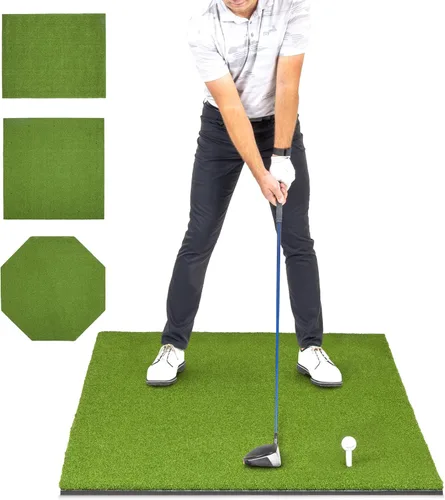 GoSports Elite Golf Hitting Mat for Indoor and Outdoor Practice - Withstands Thousands of Shots - Heavy-Duty Turf Driving Range Mats Works with Golf