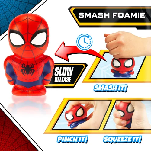 Miniatura 4 de JA-RU Marvel Avengers - Bola de espuma grande de 5.5 pulgadas (1 Iron Man) Squishy Figura de juguete de acción Super Hero Spiderman, Hulk, Capitán