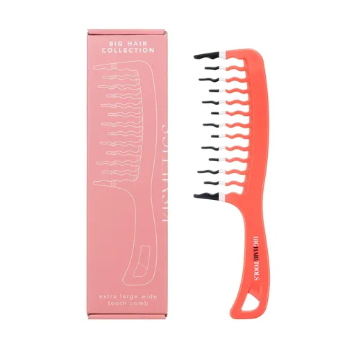 Miniatura 7 de Peine desenredante de dientes anchos extra grande para cabello grueso, rizado, ondulado y natural, eliminación de nudos sin dolor, antiestático