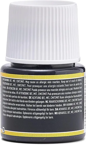 Miniatura 2 de Pebeo Porcelaine 150 - Pintura para porcelana de alto brillo a base de agua, botella de 45 ml - Negro abismo Abismo Negro