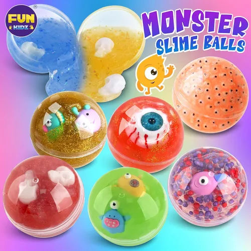 Miniatura 4 de Kit de slime de monstruo de Halloween para niñas de 6 a 12 años, kit de fabricación de slime FunKidz que brilla en la oscuridad para niños, haz