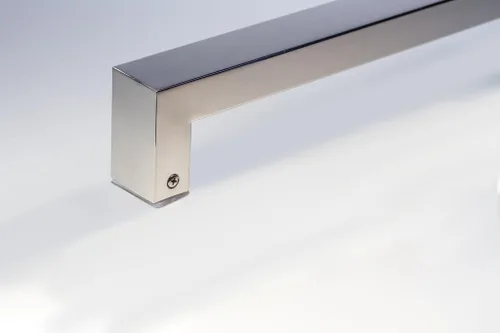 Miniatura 3 de Manija de puerta delantera de acero inoxidable de 12 pulgadas, acabado cromado pulido, tirador de puerta moderno externo para puertas comerciales