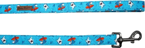 Miniatura 2 de Correa para perro, duradera y resistente con estampado de tiburón, correa resistente, cómoda correa acolchada para perros pequeños, medianos