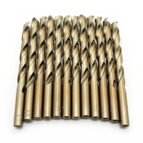 Miniatura 6 de TEMO 12 piezas 1/2 pulgada M35 cobalto 135 grados Jobber longitud broca torsión 6 pulgadas longitud