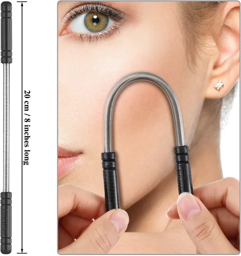 Miniatura 4 de Mudder 4 piezas de removedor de vello facial primavera ceja cara bobina depiladora portátil removedor de pelo primavera herramienta para mujeres