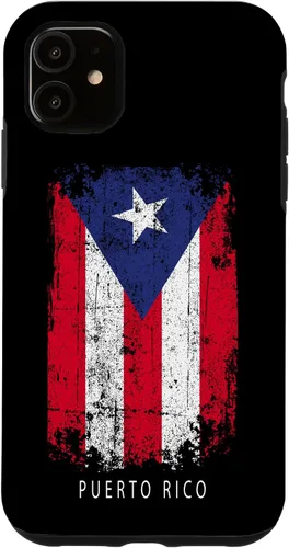 iPhone 11 Puerto Rico Souvenir Design - Funda con bandera de país de Puerto Rico