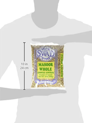 Miniatura 3 de Great Bazaar Swad Masoor Whole Massor Dal, 2 libras