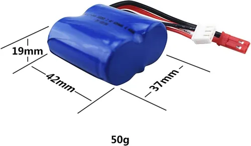 Miniatura 2 de Accesorio 2PCS 7.4V 600mAh batería de litio para EB02 Control remoto barco