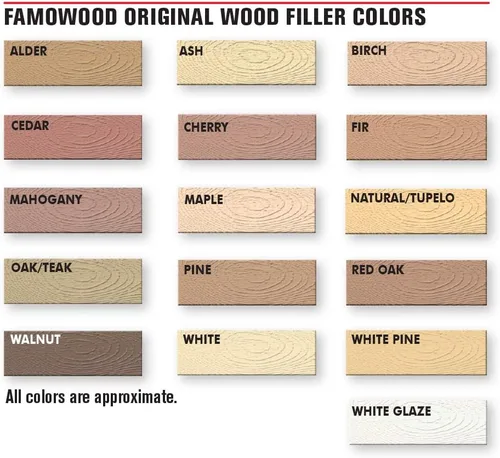 Miniatura 3 de FamoWood 36141106 - Llenador de madera original, 1/4 pinta, abedul