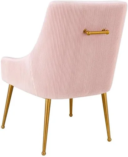 Miniatura 5 de Tov Furniture Beatrix - Silla auxiliar de comedor de terciopelo plisado (rubor)