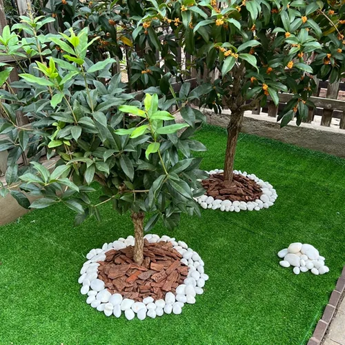 Miniatura 4 de Rocas de río blancas de 40 libras - Guijarros decorativos muy pulidos de 2-3 pulgadas, piedras para paisajismo, rocas de río naturales
