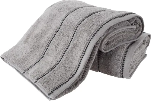 Miniatura 8 de Bedford Home - Juego de toallas de algodón de lujo, juego de 2 toallas de baño hechas de 100% algodón sin torsión, secado rápido, suave y absorbente