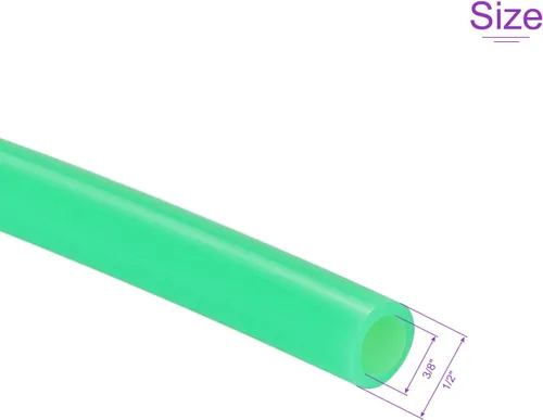 Miniatura 3 de DMiotech 3/8" ID 1/2" OD 3.3 pies tubo de silicona, manguera de silicona industrial verde, para bomba de aire de agua, riego de jardín