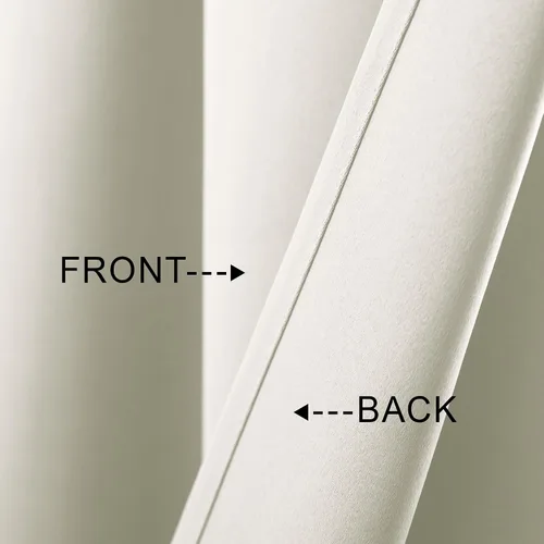 Miniatura 8 de Mrs.Naturall - Cortinas opacas cortas beige para ventanas pequeñas de 18x24 pulgadas de largo