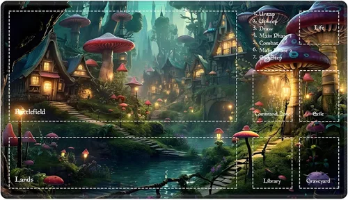 Miniatura 47 de Alfombra de juego con zonas para juego de cartas MTG, alfombras de juego de mesa, alfombras de juego de mesa de Magic, 61x35.5 cm, alfombra de juego