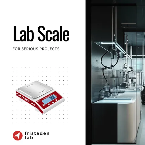 Miniatura 2 de Fristaden Lab Escala 70.55 oz x 0.00 oz Certificado de calibración USA Company - Balanza de laboratorio digital con célula de carga