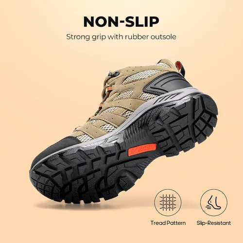 Miniatura 6 de NORTIV 8 Botas de senderismo impermeables para mujer, botas ligeras para senderismo al aire libre