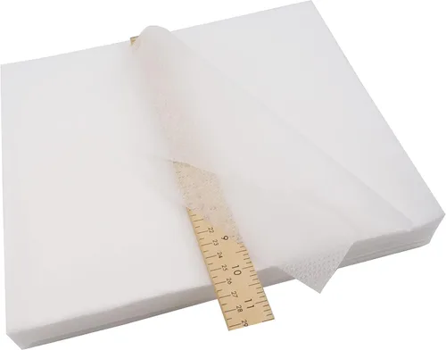 Miniatura 9 de New Brothread - Estabilizador de bordado desprendible para máquina de coser, malla invisible, 8"x8" - 100 hojas precortadas - Peso ligero 1.8 onzas