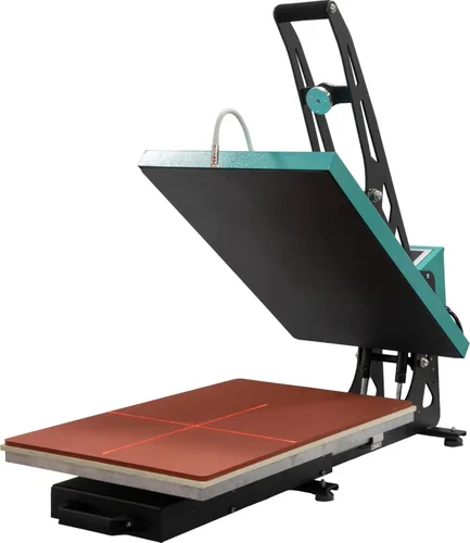 Máquina de prensa de calor deslizante de 16 x 24 pulgadas para camisetas, placa extraíble de concha, impresora de sublimación digital industrial