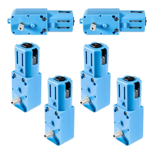 6PCS TT Gear Motor 1: 90 Mini DC 6V Gear TT Motor con engranajes de metal para robot Smart Car DIY RC Juguetes Motor eléctrico Caja de cambios Azul