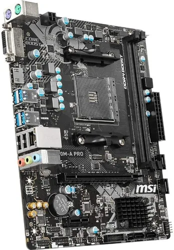 Miniatura 4 de MSI ProSeries AMD A320 1ª, 2ª y 3ª generación Cumple con Ryzen AM4 DDR4 HDMI DVI USB 3 Micro-ATX Placa base (A320M-A PRO)