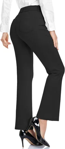 Miniatura 2 de HISKYWIN Womens Dress Pants Stretch Work Office Business Slacks Comfy Yoga Golf Pants with Pockets