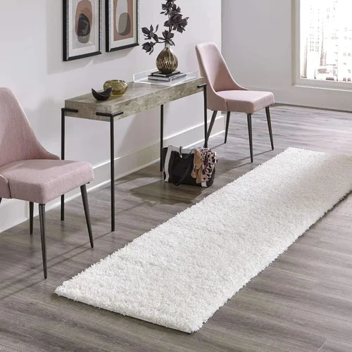 Miniatura 21 de Unique Loom Zuniga Solid Shag Collection alfombra moderna de felpa negra de área (7' 0 x 10' 0)