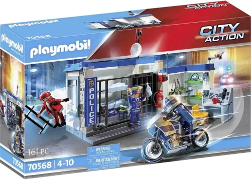 Miniatura 6 de Playmobil Persecución en helicóptero con furgoneta fugitiva