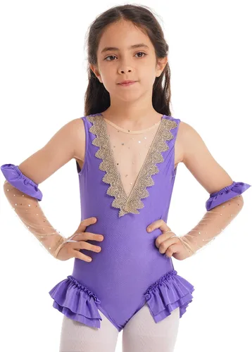 Miniatura 2 de YEAHDOR Disfraz de espectáculo de circo para niñas pequeñas, disfraz de una pieza, leotardo de baile, uniforme de Halloween, traje de Halloween