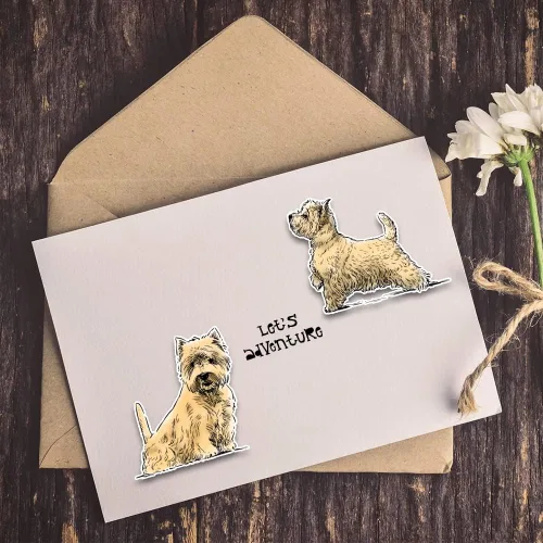 Miniatura 4 de 4 sellos transparentes para perros y troqueles para hacer tarjetas, palabras de felicitación, sellos de goma transparente, lindos perros
