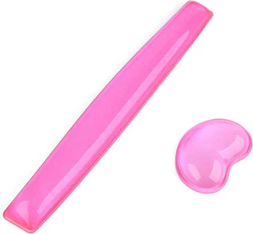 Miniatura 14 de Juego de Reposamuñecas de Gel para Teclado y Mouse - Reposamuñecas para Teclado y Soporte para Mouse para Oficina, Juegos, Computadora Portátil