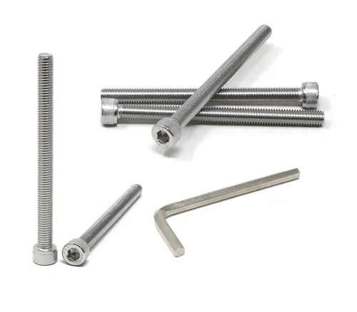 Miniatura 75 de iexcell 25 piezas M4 x 60/65/70/75/3.150 in paso de rosca 0.028 in acero inoxidable 304 cabeza hexagonal Tornillos Tornillos surtido Kit