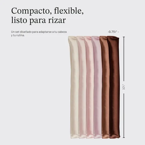 Miniatura 4 de Kitsch Rizadores de Cabello de Satén Sin Calor – Rizadores de Cabello Sin Calor para Dormir y Obtener Rizos Durante la Noche – Varillas Rizadoras