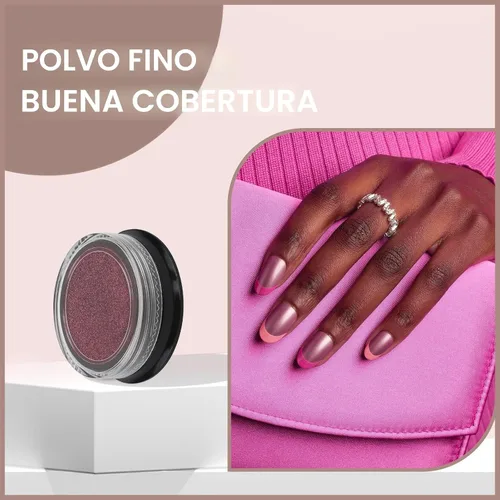Miniatura 3 de Artdone Polvo de Uñas Cromado de 16 Colores, Polvo Aurora Iridiscente Efecto Espejo Metálico Pigmento Nacarado de Sirena Pigmento Polvo de Purpurina