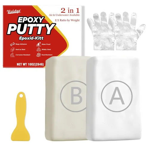 Masilla epoxi, masilla de piscina de reparación rápida de 10 onzas / 9.88 oz, arcilla epoxi multiusos para grietas, solución de fugas, relleno,