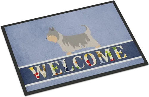 Miniatura 102 de Caroline's Treasures BB8321JMAT - Felpudo de bienvenida Berger Picard de 24 x 36 pulgadas, tapete azul para puerta delantera, para interiores