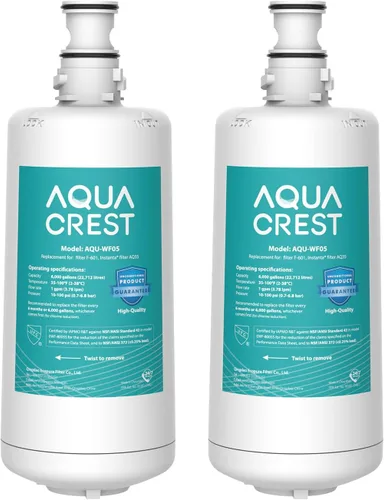AQUA CREST F-601R Cartucho de filtro de agua, repuesto para cartucho de filtro InSinkErator® F-601R, certificado NSF/ANSI 42 para disfrutar más
