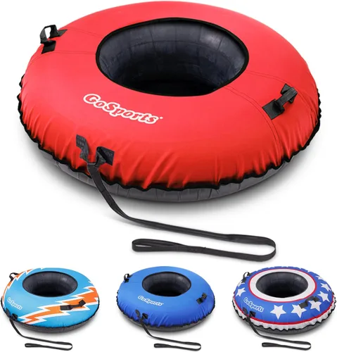 Miniatura 8 de GoSports Tubo de nieve de invierno resistente de 44 pulgadas con cubierta de lona de alta calidad, trineo de grado comercial, elige tu