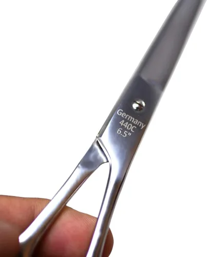 Miniatura 3 de PRO - Tijeras de peluquero afiladas para corte de pelo, 6.5 pulgadas, peso ligero, fabricado en Alemania, acero con reposamanos