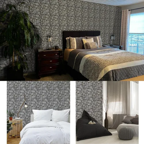 Miniatura 6 de Paneles de pared 3D de piedra sintética para despegar y pegar, 10 piezas autoadhesivas e impermeables, paneles de pared decorativos texturizados